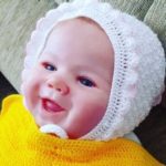 Horgolt Baba sapka újszülött babáknak      