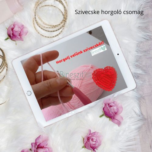 Horgolt szivecske készítő csomag - Bineszit Horgolda pdf tudásanyag haladó horgolóknak