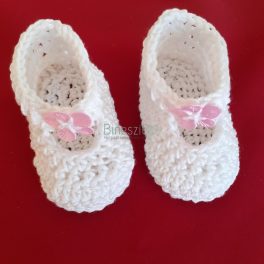 Horgolt babacipő újszülött csecsemőknek, babáknak