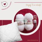 Kispárna horgoló csomag fehér színű - Horgolj Te is velünk!