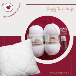   Kispárna horgoló csomag fehér színű - Horgolj Te is velünk!