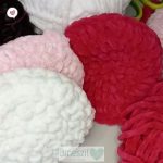 Zsenília fonalból horgolt puha tisztítókorong több színben