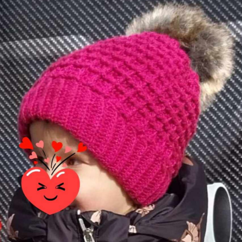 A tanítványom küldte ezt a képet a horgolt sapkáról