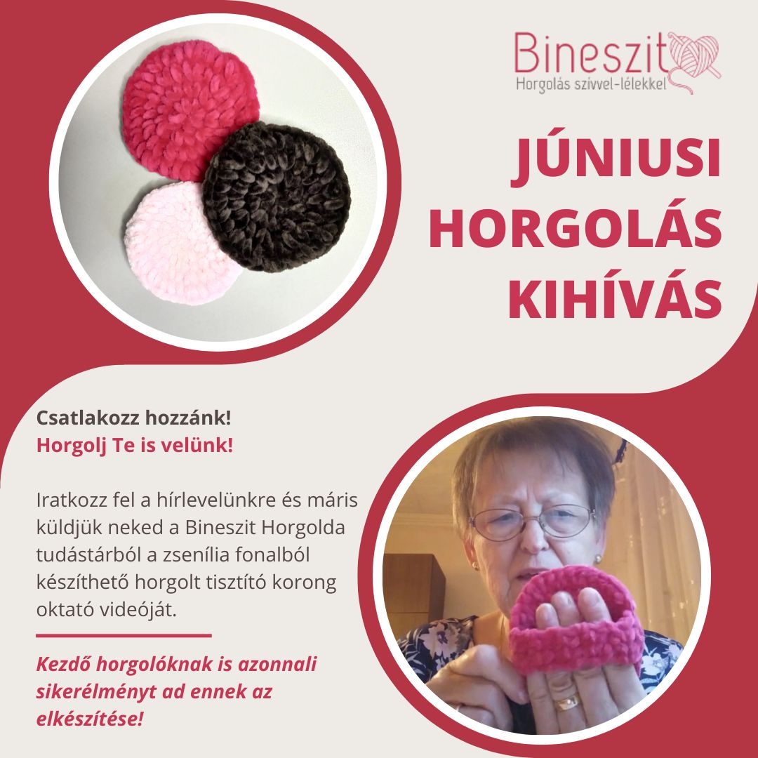 Csatlakozz a Bineszit Horgolda júniusi horgolás kihívásához!